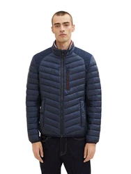 TOM TAILOR Blouson Steppjacke ohne Kapuze Hybrid Jacke 6441 Sky Captain Blue