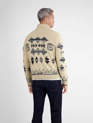 LERROS Pullover mit Troyerkragen Beige/Khaki/Creme