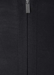 MAERZ Muenchen Strickjacke Zip 1/1 Arm Dunkelblau/Schwarz/Dunkelgrau/Grau