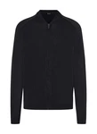 MAERZ Muenchen Strickjacke Zip 1/1 Arm Dunkelblau/Schwarz/Dunkelgrau/Grau