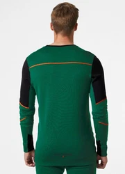 Helly Hansen Longsleeve Lifa Merino Crewneck Orange/Grün/Dunkelgrün