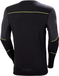 Helly Hansen Longsleeve Lifa Merino Crewneck Grün/Orange/Dunkelgrau