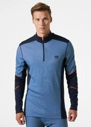 Helly Hansen Longsleeve Lifa Merino Half Zip Hellblau