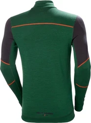 Helly Hansen Longsleeve Lifa Merino Half Zip Grün/Dunkelgrün