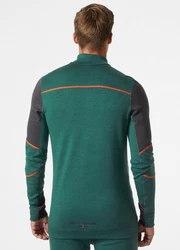 Helly Hansen Longsleeve Lifa Merino Half Zip Grün/Dunkelgrün