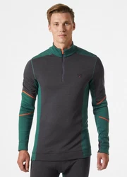 Helly Hansen Longsleeve Lifa Merino Half Zip Grün/Dunkelgrün