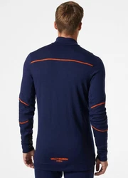 Helly Hansen Longsleeve Lifa Merino Half Zip Orange/Hellblau