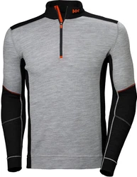 Helly Hansen Longsleeve Lifa Merino Half Zip Grau/Hellgrau