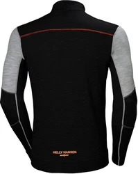 Helly Hansen Longsleeve Lifa Merino Half Zip Grau/Hellgrau