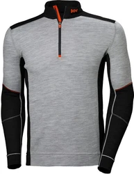 Helly Hansen Longsleeve Lifa Merino Half Zip Grau/Hellgrau