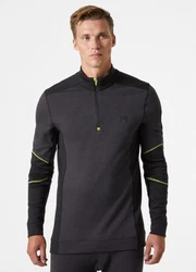 Helly Hansen Longsleeve Lifa Merino Half Zip Lila/Grün/Beige/Dunkelgrau