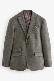 Sakko Nova Fides Signature Wollblazer Fischgrtmuster (1-tlg)