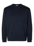 SELECTED HOMME Sweatshirt SLHEMANUEL Dunkelblau/Blau