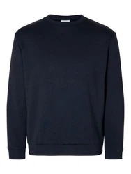SELECTED HOMME Sweatshirt SLHEMANUEL Dunkelblau/Blau