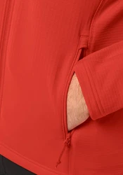 Jack Wolfskin Fleecejacke KOLBENBERG FZ Rot/Orange