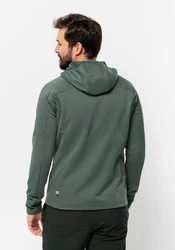 Jack Wolfskin Kapuzenfleecejacke ALPGRAT PRO INS FZ Dunkelgrün/Grün/Hellgrün