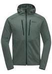 Jack Wolfskin Kapuzenfleecejacke ALPGRAT PRO INS FZ Dunkelgrün/Grün/Hellgrün