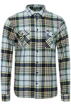 Blend Langarmhemd BLEND BHShirt Dunkelgrün/Hellblau/Grün/Türkis