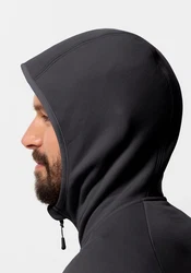 Jack Wolfskin Fleecejacke BAISELBERG HOODED FZ Dunkelgrau/Grau/Schwarz