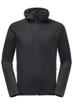 Jack Wolfskin Fleecejacke BAISELBERG HOODED FZ Dunkelgrau/Grau/Schwarz