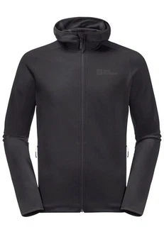 Jack Wolfskin Fleecejacke BAISELBERG HOODED FZ Dunkelgrau/Grau/Schwarz