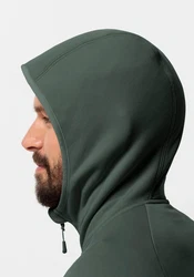 Jack Wolfskin Fleecejacke BAISELBERG HOODED FZ Dunkelgrün/Dunkelgrau/Braun/Grün