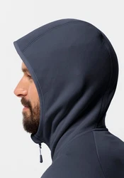 Jack Wolfskin Fleecejacke BAISELBERG HOODED FZ Dunkelblau/Blau