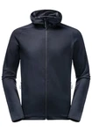 Jack Wolfskin Fleecejacke BAISELBERG HOODED FZ Dunkelblau/Blau