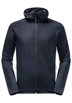 Jack Wolfskin Fleecejacke BAISELBERG HOODED FZ Dunkelblau/Blau