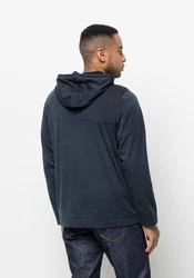Jack Wolfskin Fleecejacke WALDSEE HOODED JKT Dunkelblau/Blau/Hellblau
