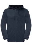 Jack Wolfskin Fleecejacke WALDSEE HOODED JKT Dunkelblau/Blau/Hellblau