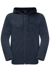 Jack Wolfskin Fleecejacke WALDSEE HOODED JKT Dunkelblau/Blau/Hellblau