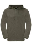 Jack Wolfskin Fleecejacke WALDSEE HOODED JKT Dunkelgrün/Khaki