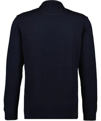 RAGMAN Strickfleecejacke Dunkelblau/Blau