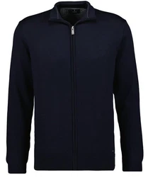 RAGMAN Strickfleecejacke Dunkelblau/Blau