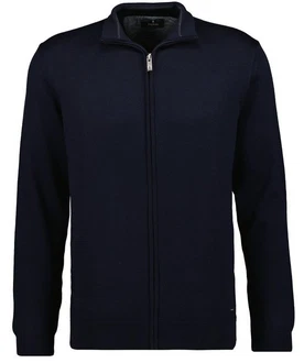 RAGMAN Strickfleecejacke Dunkelblau/Blau