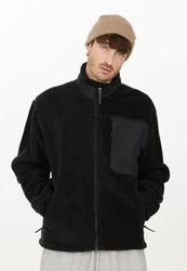 SOS Fleecejacke La Grave Schwarz/Hellblau