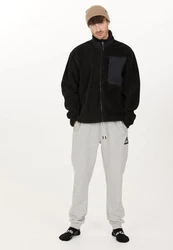 SOS Fleecejacke La Grave Schwarz/Hellblau
