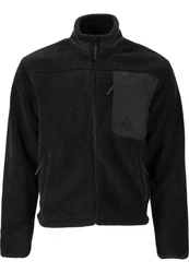 SOS Fleecejacke La Grave Schwarz/Hellblau