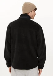 SOS Fleecejacke La Grave Schwarz/Hellblau