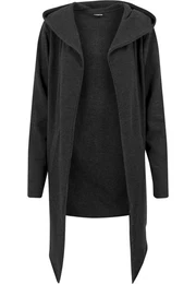 Strickfleecejacke Herren Long Hooded Open Edge Cardigan (1-St)