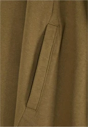 Urban Classics Herren Long Hooded Open Edge Cardigan (1-St) Khaki/Dunkelgrün/Braun