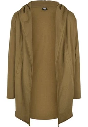 Strickfleecejacke Herren Long Hooded Open Edge Cardigan (1-St)