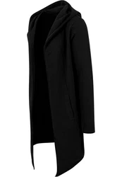 Urban Classics Herren Long Hooded Open Edge Cardigan (1-St) Schwarz