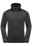 Jack Wolfskin Fleecejacke KOLBENBERG HOODED FZ Dunkelgrau/Grau/Schwarz