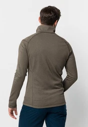 Jack Wolfskin Fleecejacke FORTBERG FZ Grau/Khaki/Braun/Dunkelgrün/Dunkelgrau