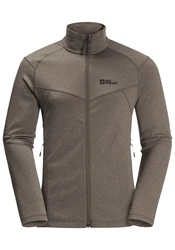 Jack Wolfskin Fleecejacke FORTBERG FZ Grau/Khaki/Braun/Dunkelgrün/Dunkelgrau