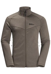 Jack Wolfskin Fleecejacke FORTBERG FZ Grau/Khaki/Braun/Dunkelgrün/Dunkelgrau