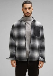 Fleecejacke mit Karomuster