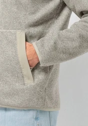 Jack Wolfskin Fleecejacke TANNENSPUR HOODED JKT Hellgrau/Grau/Khaki/Braun/Beige